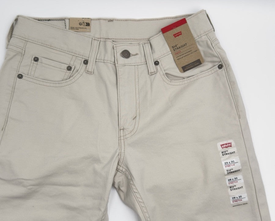 Levi's Men’s 514 Straight Fit Twill Pants-Pumice Stone-29W 30L