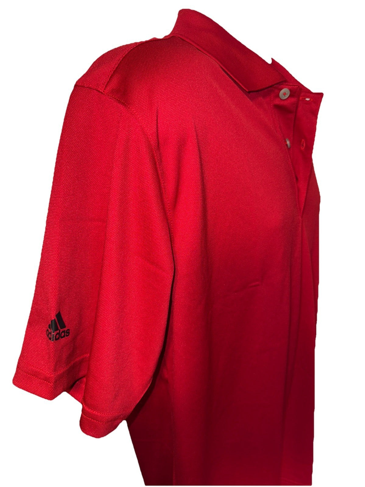 $70 Adidas Men’s Climalite Solid Golf Polo Shirt - Red - Medium - New Tag