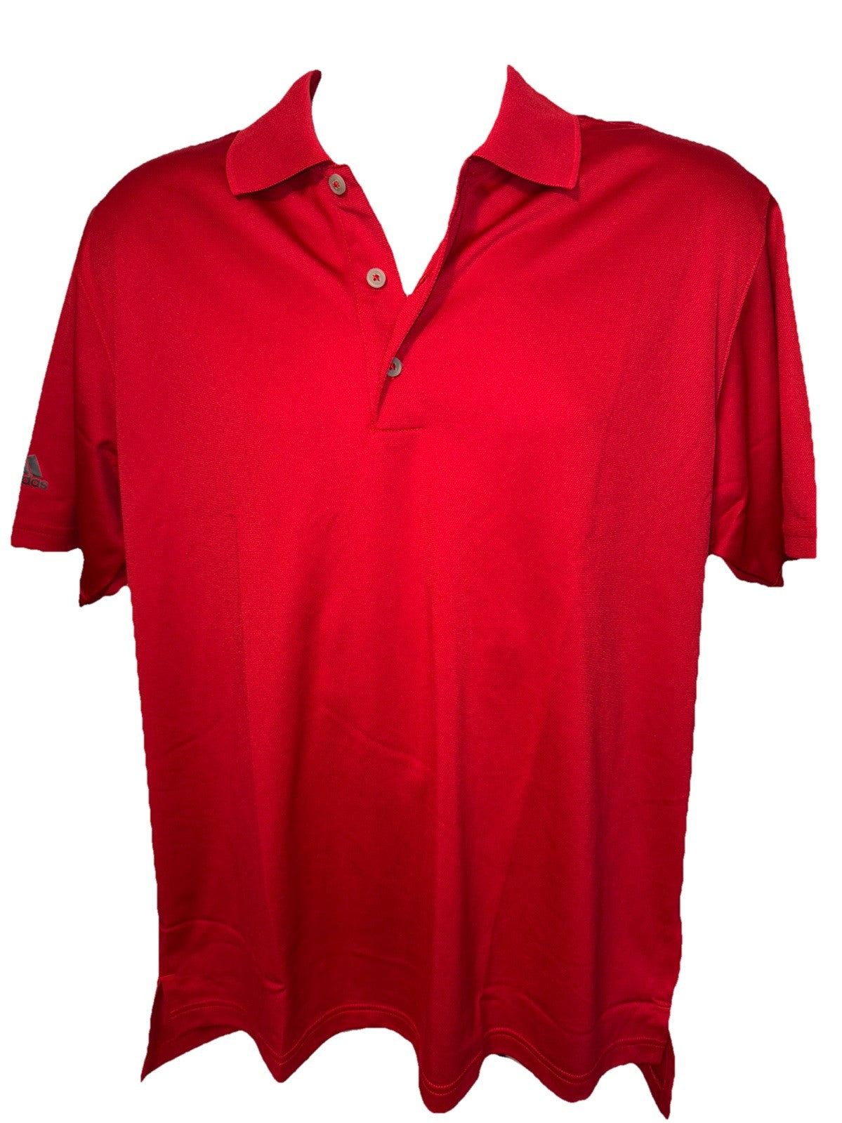 $70 Adidas Men’s Climalite Solid Golf Polo Shirt - Red - Medium - New Tag