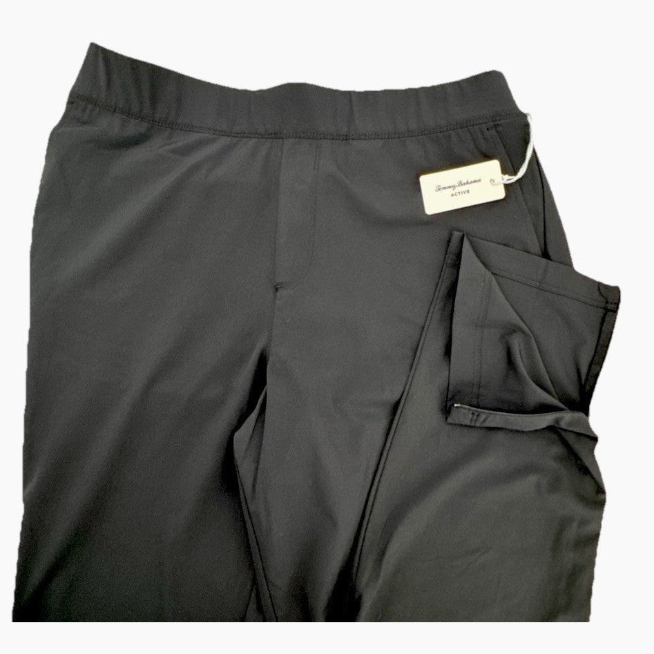 Tommy Bahama Women’s Active Pants- Zip Back Pockets- Zip Ankle-Black- Large-NEW