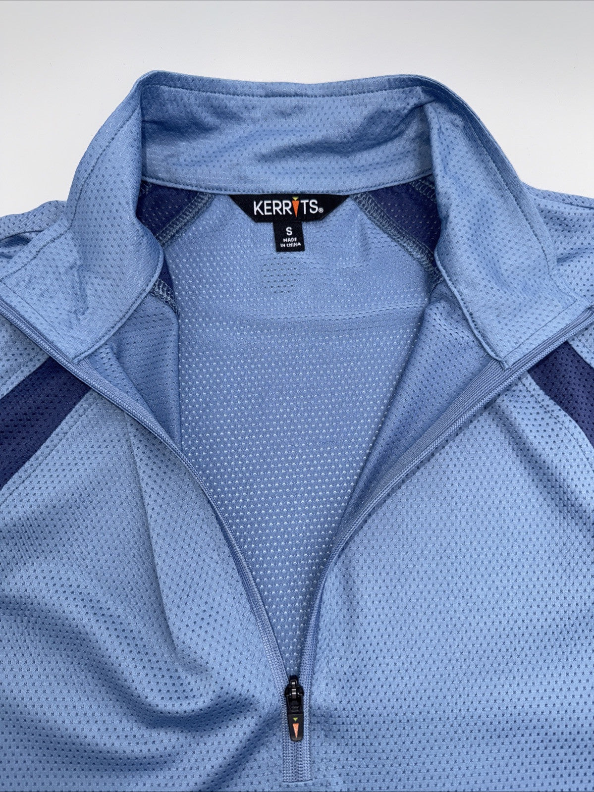 Kerrits® Ladies Always Cool Ice Fil® Lite Short Sleeve Jersey-Blue-Small-New Tag