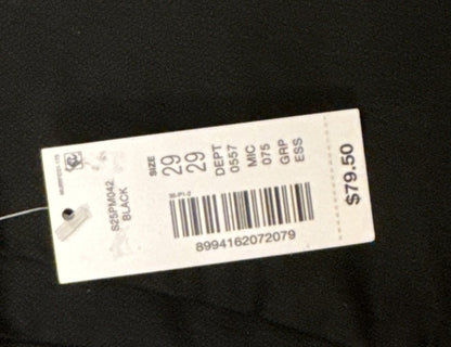 Murano Men’s Evan Extra Slim Fit Flat Front Dress Pants-Black- 29W 29L