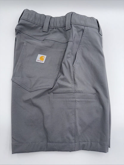 Carhartt Men's Force Sun Defender Relaxed Fit Lightweight Shorts-Grey-Medium-New