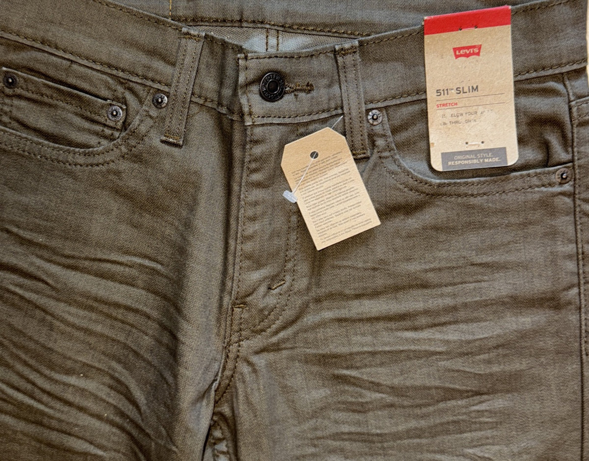 $69 Levi’s Men’s 511 Slim Fit Stretch Jeans- New Khaki - 29W x 30L- New Tags