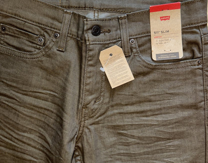 $69 Levi’s Men’s 511 Slim Fit Stretch Jeans- New Khaki - 29W x 30L- New Tags