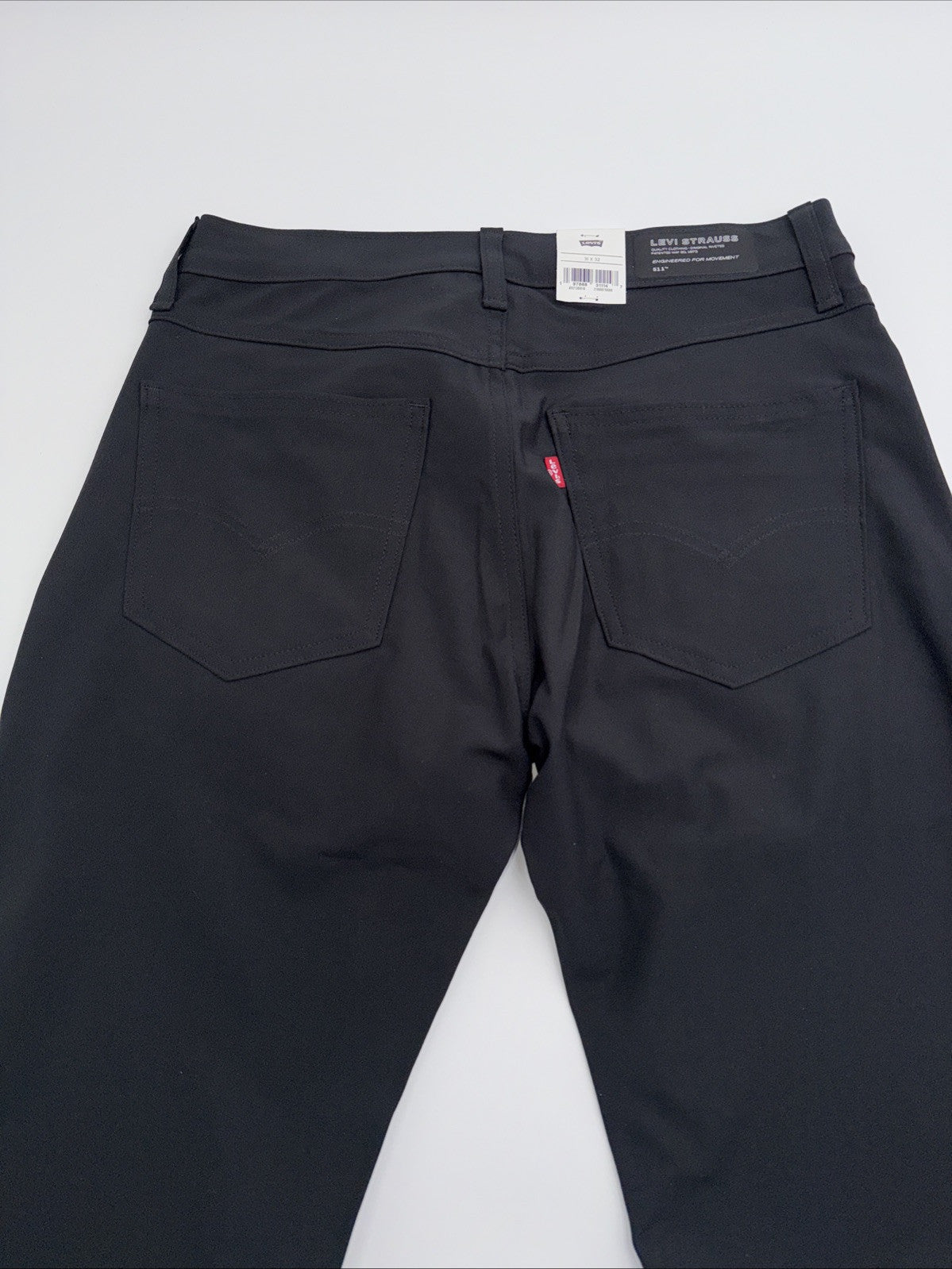 $70 Levi's Men's 511 Slim Tech Pants Stretch A92130010- Black- 31W 32L - New Tag