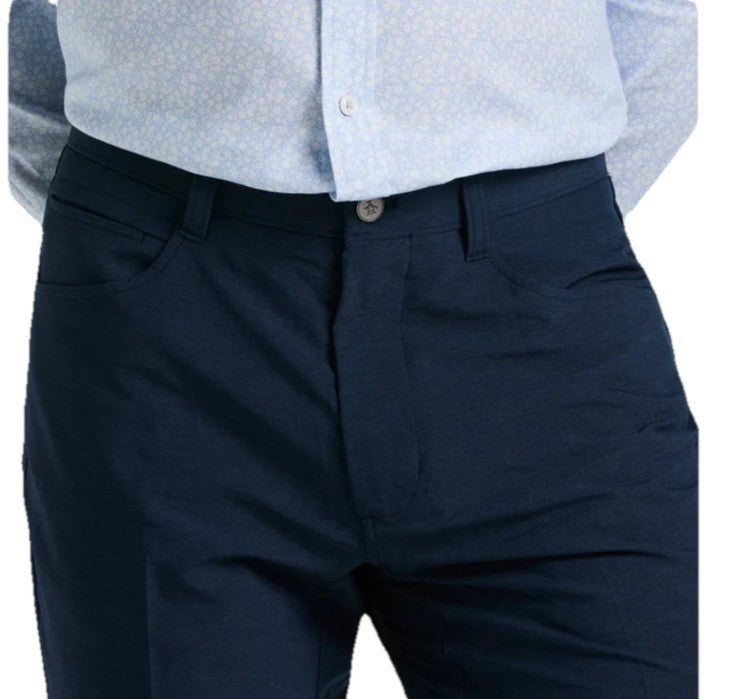 $85 Original Penguin Men’s Tech 5 Pocket Golf Trousers- Black Iris -Size 34W 30L