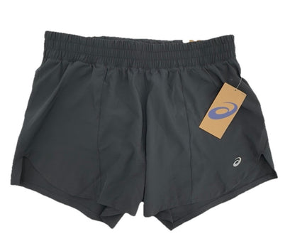ASICS Women’s 4” Lined Running Short W/Mesh Pocket - Black- Large