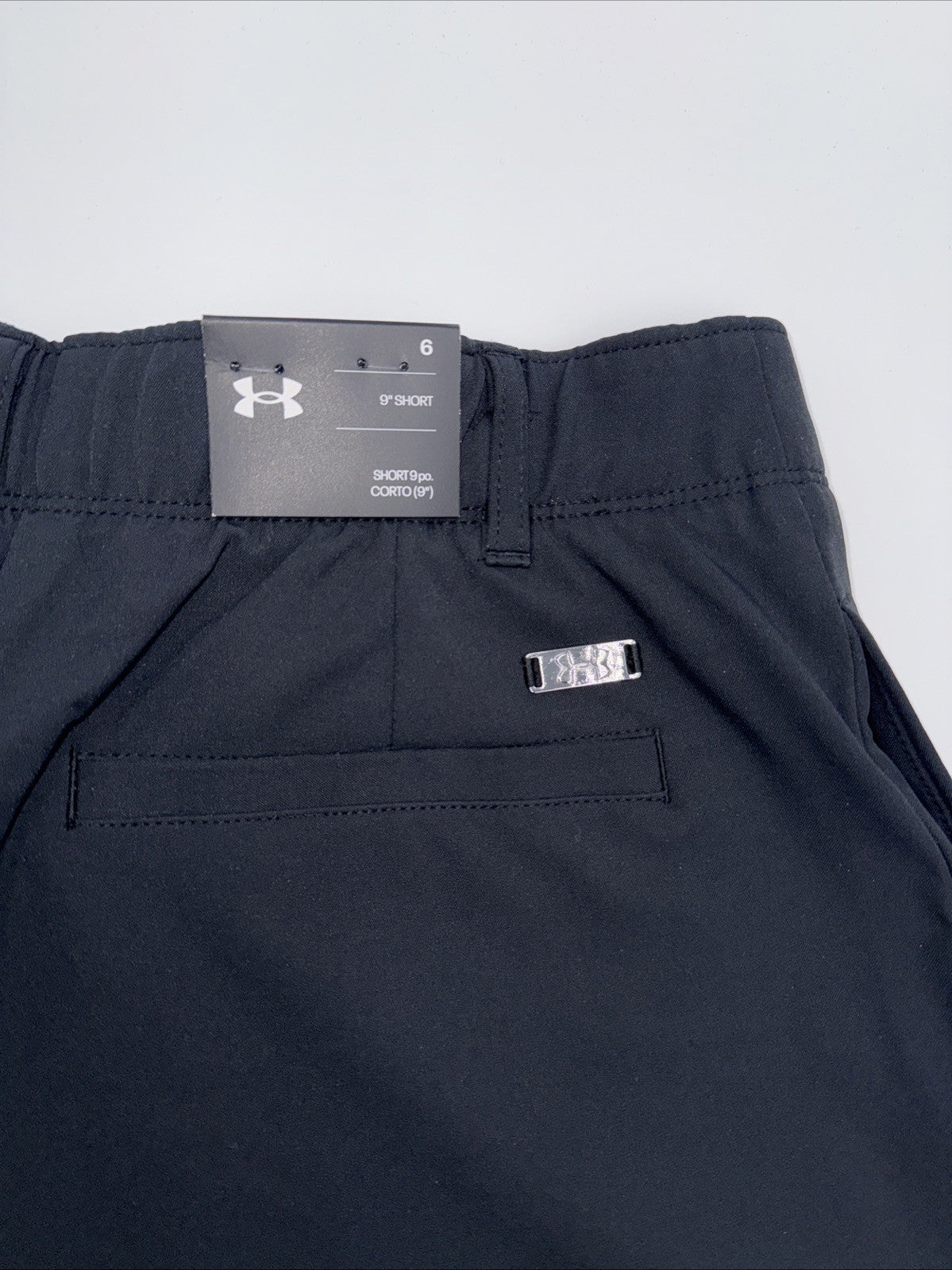 $75 Under Armour Women’s Links Golf 9” Shorts- Black - Size: 6 (29/30”W) - NEW
