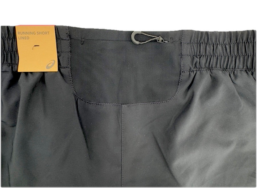 ASICS Women’s 4” Lined Running Short W/Mesh Pocket - Black- Large
