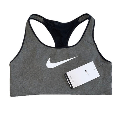 $42 Nike Women's Victory Shape Sports Bra -Grey/Black- Large