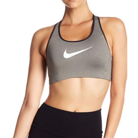 $42 Nike Women's Victory Shape Sports Bra -Grey/Black- Large