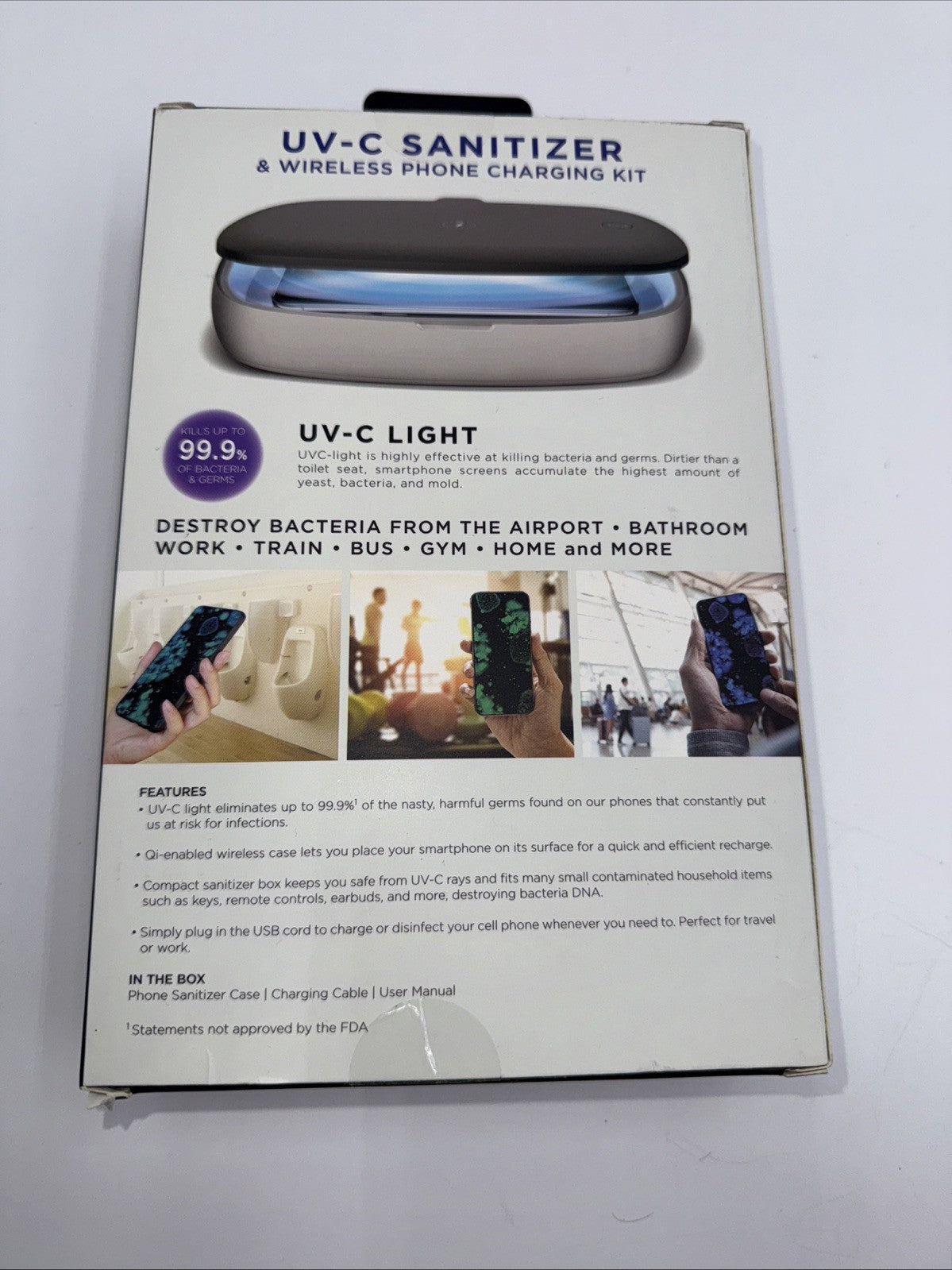 Southern Telecom~UV-C Sanitizer & Wireless Phone Charging Kit~ NEW in BOX/Manual