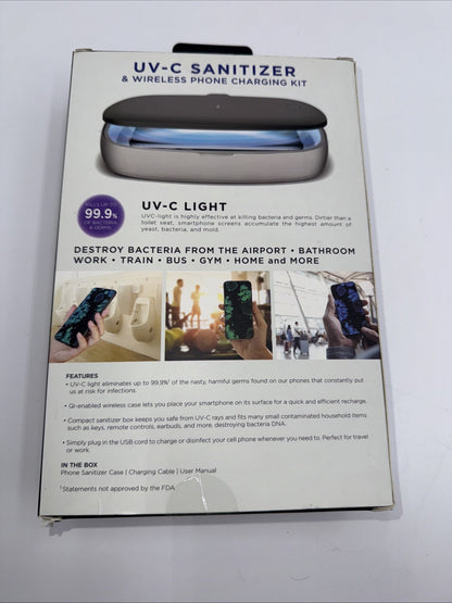 Southern Telecom~UV-C Sanitizer & Wireless Phone Charging Kit~ NEW in BOX/Manual