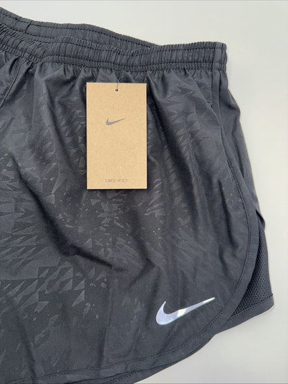 Nike Women's 4" Tempo Modern Embossed Running Shorts (831281-010)-Black-Large