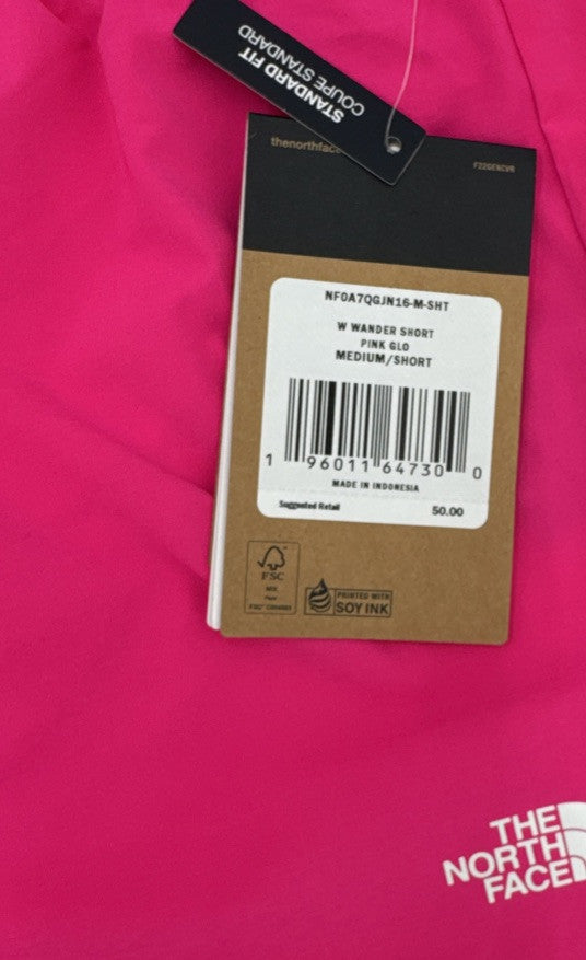 $50 The North Face Women’s Wander 3” Shorts -Pink Glo - Medium- New Tag