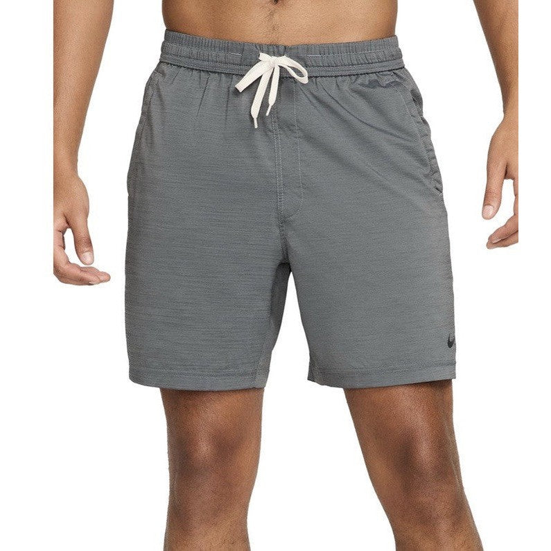 Nike Men's Form Dri-FIT 7" Unlined Versatile Shorts- Smoke Grey- Large