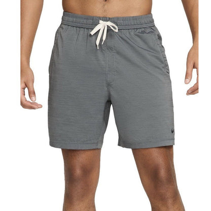 Nike Men's Form Dri-FIT 7" Unlined Versatile Shorts- Smoke Grey- Large
