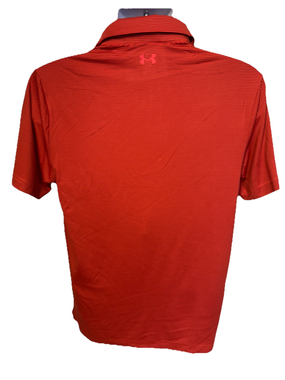 $78 Under Armour Golf Men's T2 Stripe Polo Shirt- Red/Black- Small-New Tag