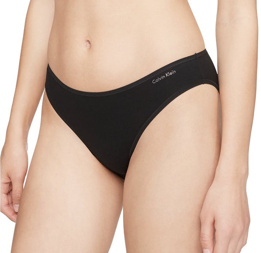 3 Pair Calvin Klein Women’s Bikini Panty QD3644- Black - XSmall