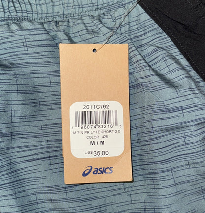 Asics Men's 7in  PR Lyte Lined Short 2.0 - Foggy Teal/Black - Medium