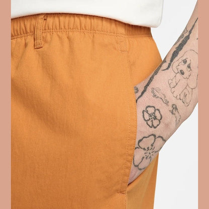 $85 Nike Men’s Life Woven Camp Shorts Monarch  FN3216-815- Orange- Medium - New