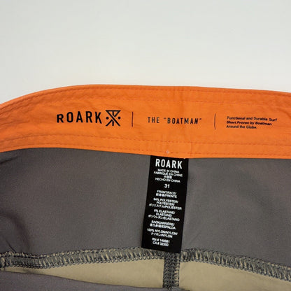 $85 Roark Men’s Boatman Boardshorts 17" Shorts- Grey Multi- Size: 31W-NEW