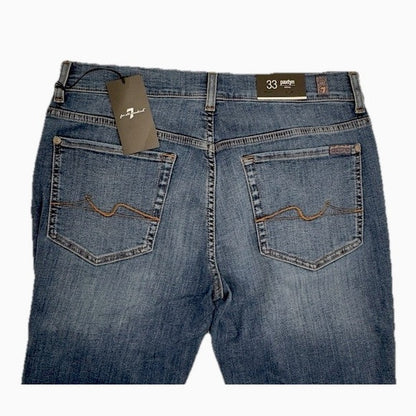 $218  7 For All Mankind Men’s Paxtyn Skinny Slim Fit Jeans -Suh Blue-33W 32L
