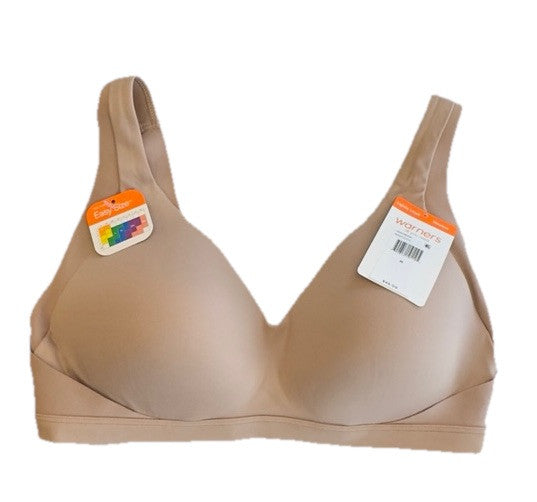 Warners No Side Back Smoothing Wireless Lined T-Shirt Bra RA2231A-Almond-Medium