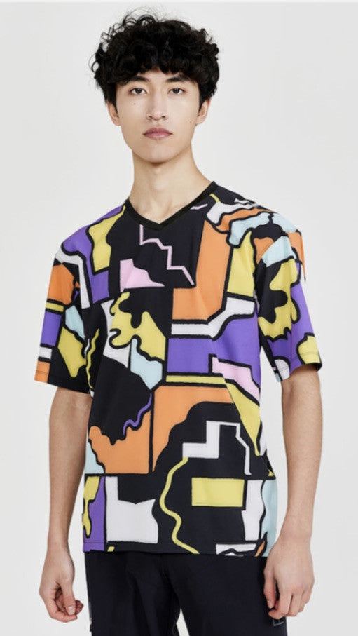 Craft Men’s Adv Bike Offroad SS Tee Shirt - Multicolor- Small