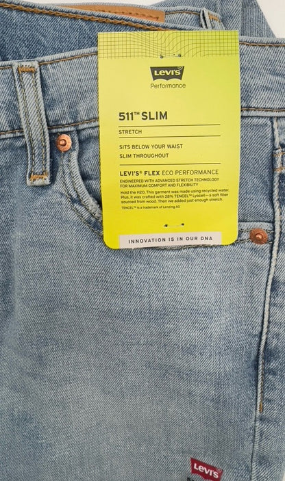 $69 Levi’s Men’s 511 SlimFit Stretch Jeans -Everyday Authentic-  29W x 30L
