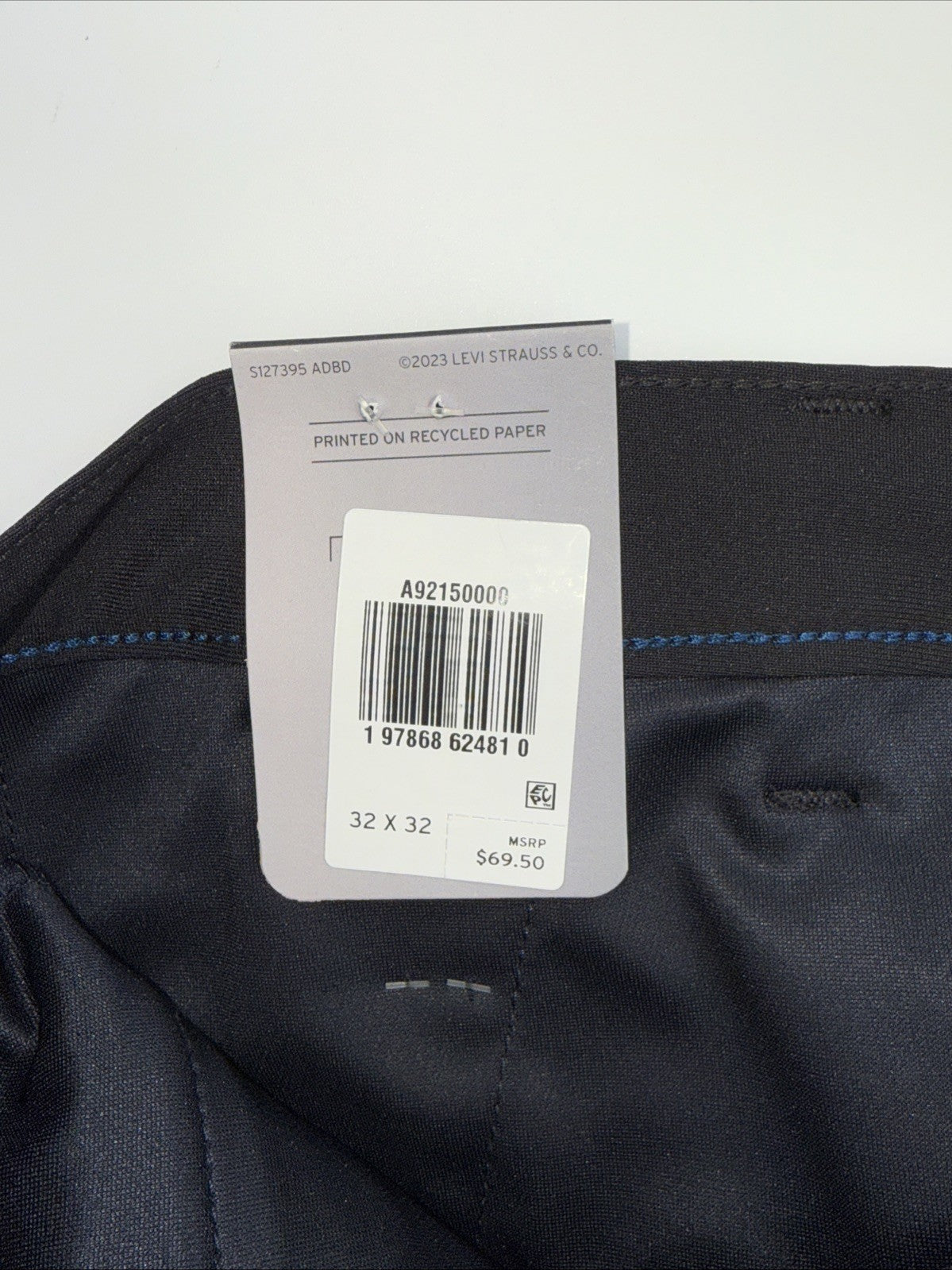 $69 Levi’s Men’s XX Chino Standard Tech Pants- Black -32Wx32L - New With Tags