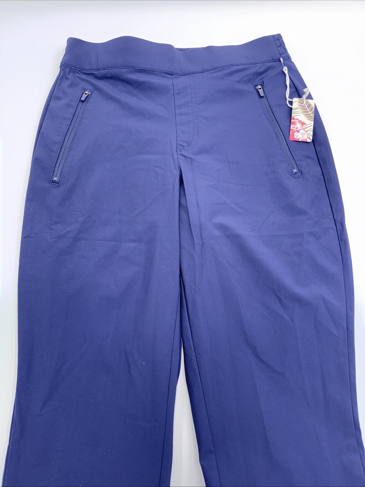 $98 Tommy Bahama Active Lightweight Stretch Pull On Pants-Navy- Medium -New Tag