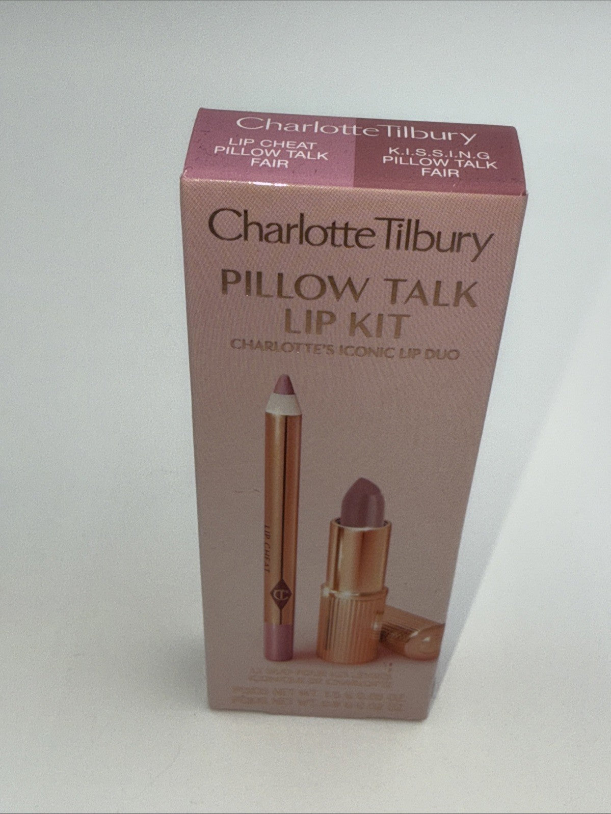 Charlotte Tilbury Mini Pillow Talk Duo Lip Kit Pillow Talk *Fair* -Travel Size
