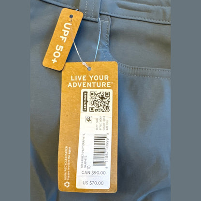 $70 Eddie Bauer Women's Rainier Stretch Hiking Pants- Graphite - Size: 10- New