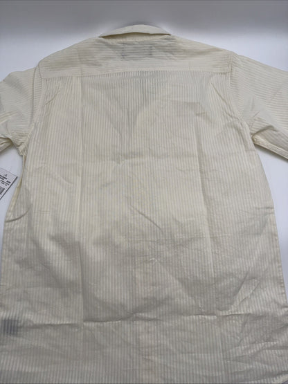 $62 EZEKIEL Men's Hammer S/S Button-Up Shirt- Bone - Medium- New Tag