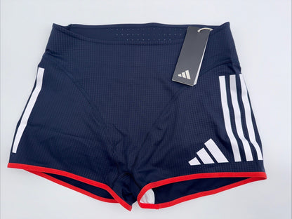 $110 Adidas Women’s Promo Booty Elite Running tights shorts IL1480- Navy- Medium
