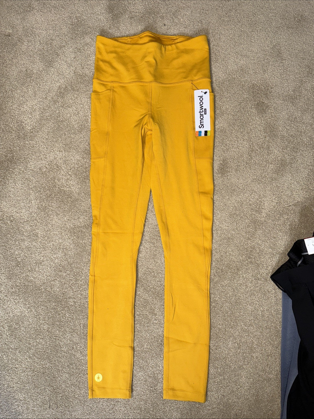 $120 Smartwool Women’s Active Leggings Pants - Honey Gold - Small- New Tags