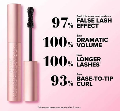 Too Faced Foreplay & Better Than Sex Duo | Long Lasting + Volumizing, 0.27 Fl...