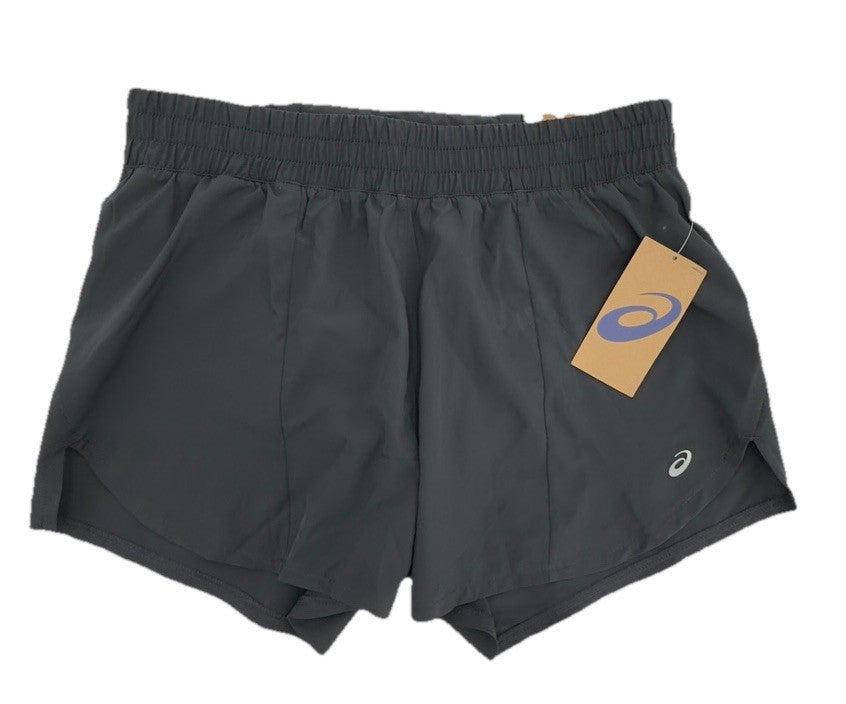 ASICS Women’s 4” Lined Running Short W/Mesh Pocket - Black- Large
