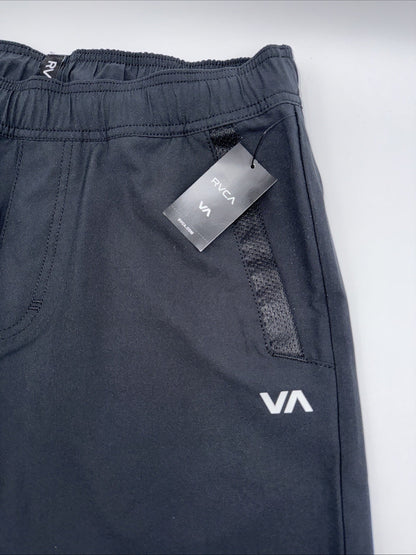 $80 RVCA Men’s Kevin EW Pants Jogger- Elastic Waist Stretch- Black - Medium -NEW