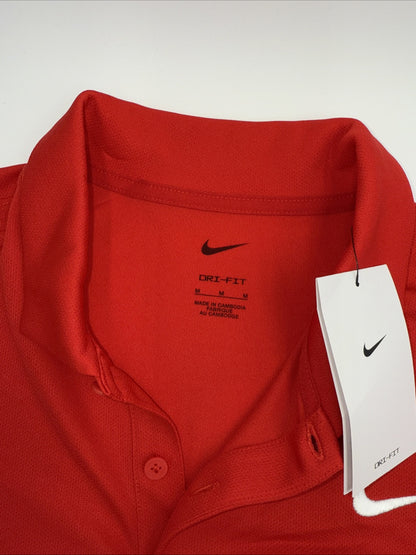 $50 Nike Men's Dri-FIT Golf Polo Shirt - Red - Medium- New Tags