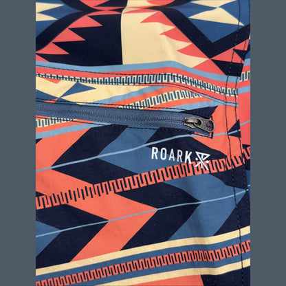 $85 Roark Men’s Boatman Boardshorts 17" Shorts- Fire Multi- Size: 36W-NEW