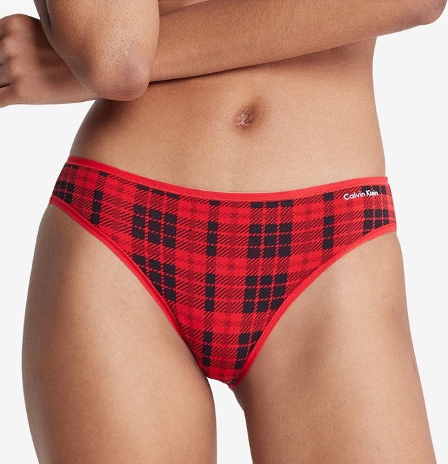 3 Pair Calvin Klein Women’s Bikini Panty QD3644-1 Red/1 Black/1 Blush- Medium