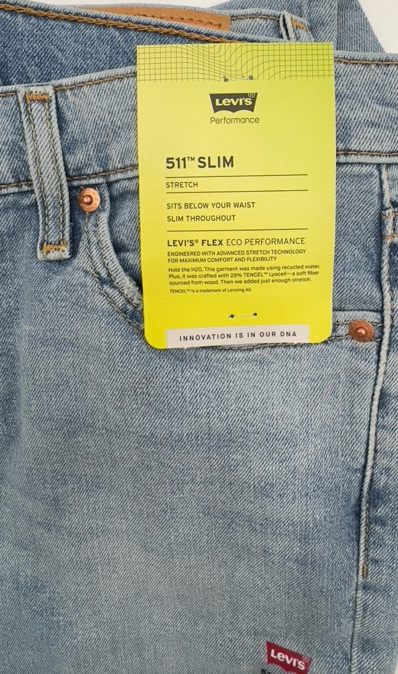 $69 Levi’s Men’s 511 SlimFit Stretch Jeans -Everyday Authentic-  29W x 30L