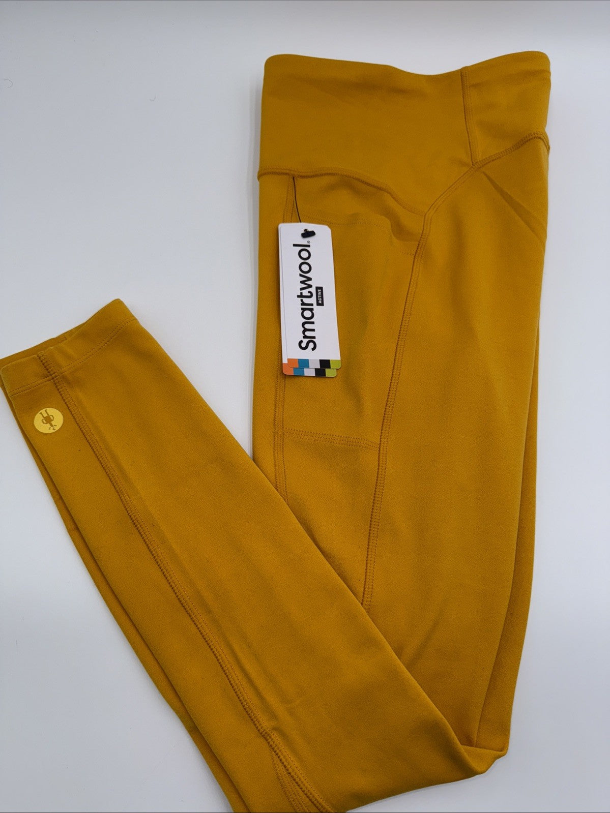 $120 Smartwool Women’s Active Leggings Pants - Honey Gold - Small- New Tags