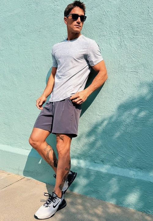FLX Men’s 7” Dynamic Stretch Lined Training Shorts - Black Size: Small - New