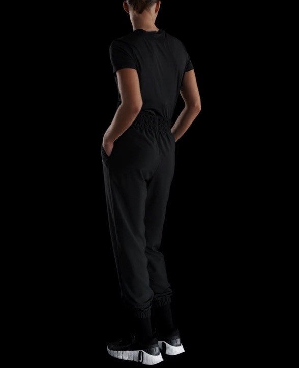 $65 NIKE Women's dri-FIT High Waisted 7/8 Joggers HJ1050-010 - Black-Large-New