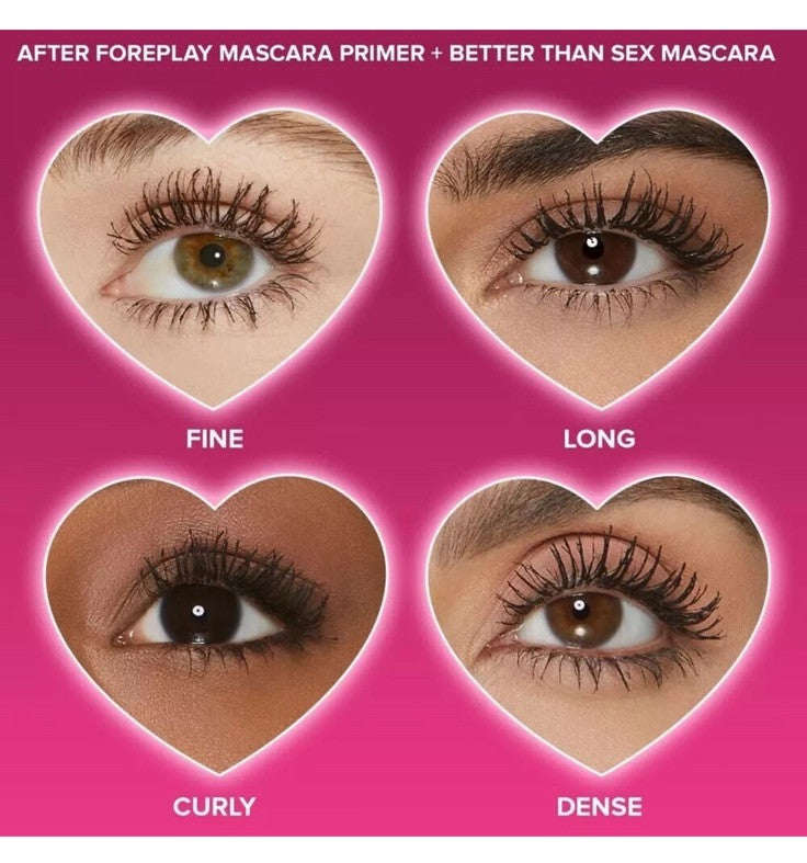Too Faced Foreplay & Better Than Sex Duo | Long Lasting + Volumizing, 0.27 Fl...