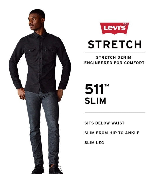 $69 Levi’s Men’s 511 Slim Fit Stretch Jeans- New Khaki - 29W x 30L- New Tags
